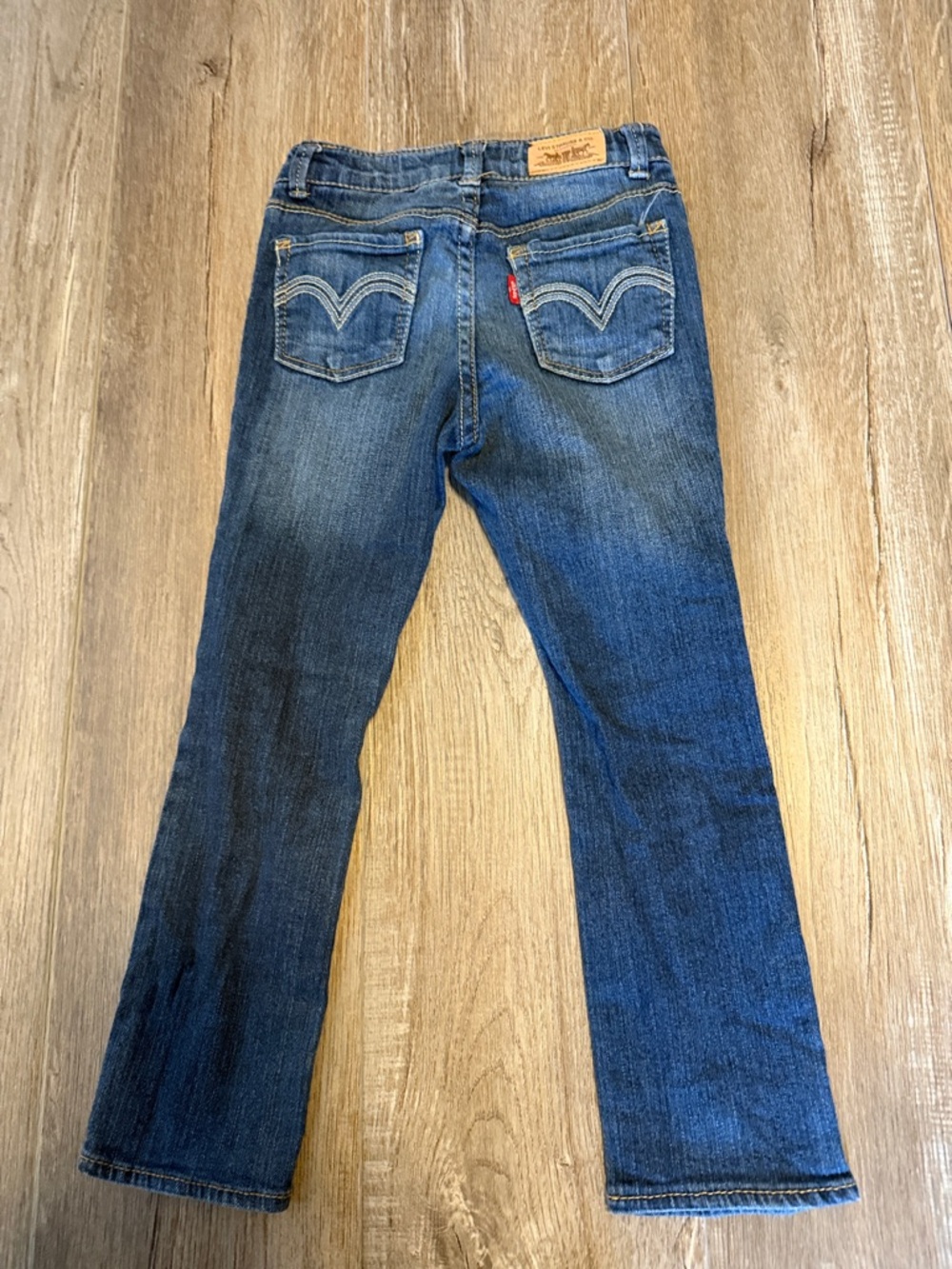 Levi's Girl’s Blue Jeans with Signature Back Pockets